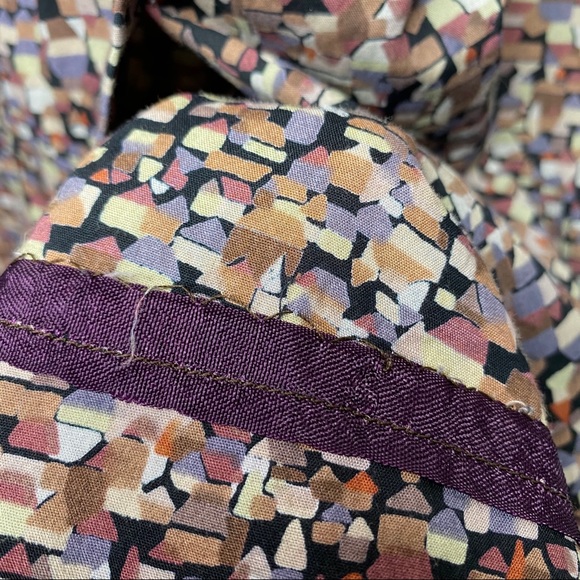 Vintage Confetti print Button front day dress - Picture 9 of 16